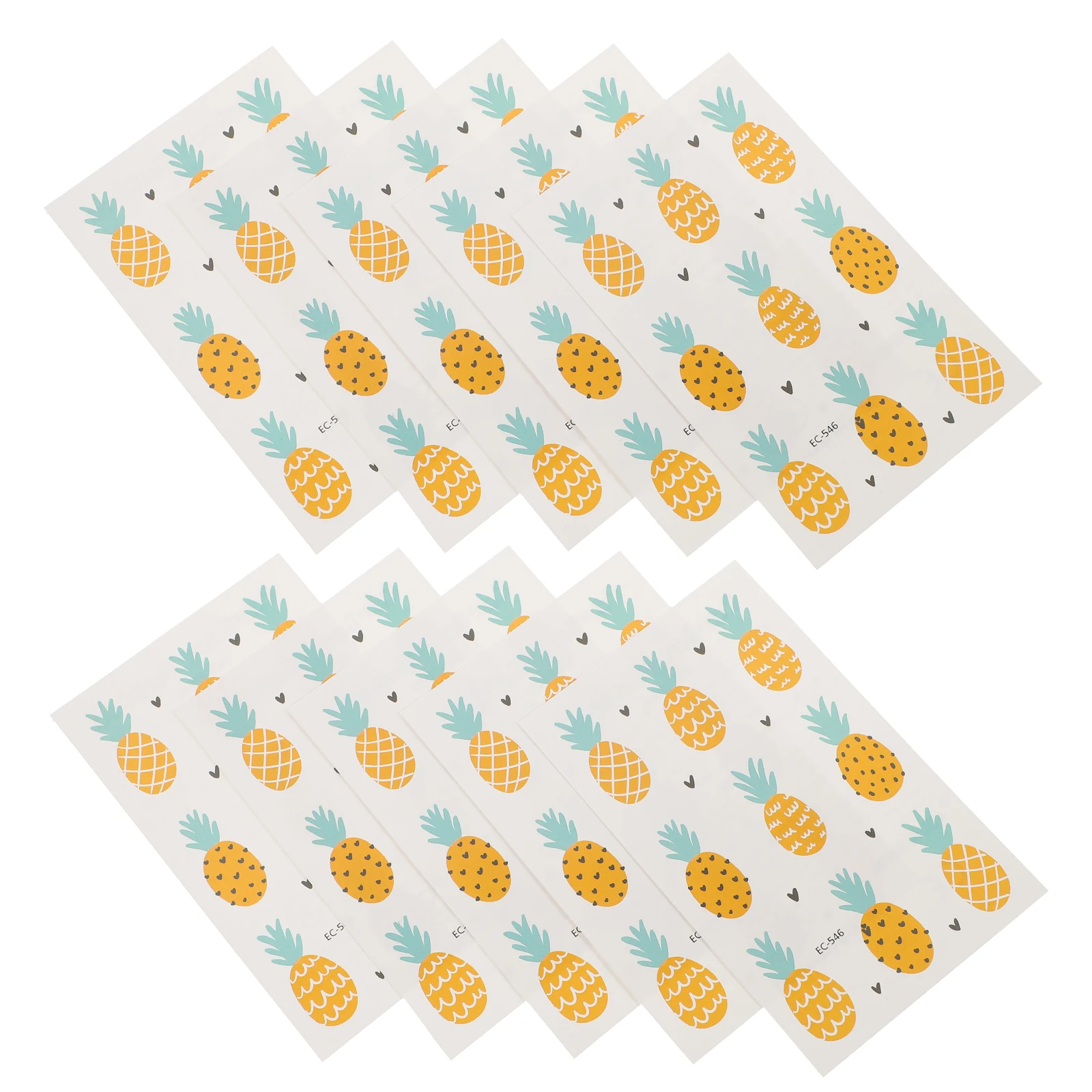 10pcs Waterproof Tattoo Pineapple Kids Fruit Cartoon Body Painted Decorative Easy Apply Remove Body Fruit Stickers Cartoon
10pcs Waterproof Tattoo Pineapple Kids Fruit Cartoon Body Painted Decorative Easy Apply Remove Body Fruit Stickers Cartoon