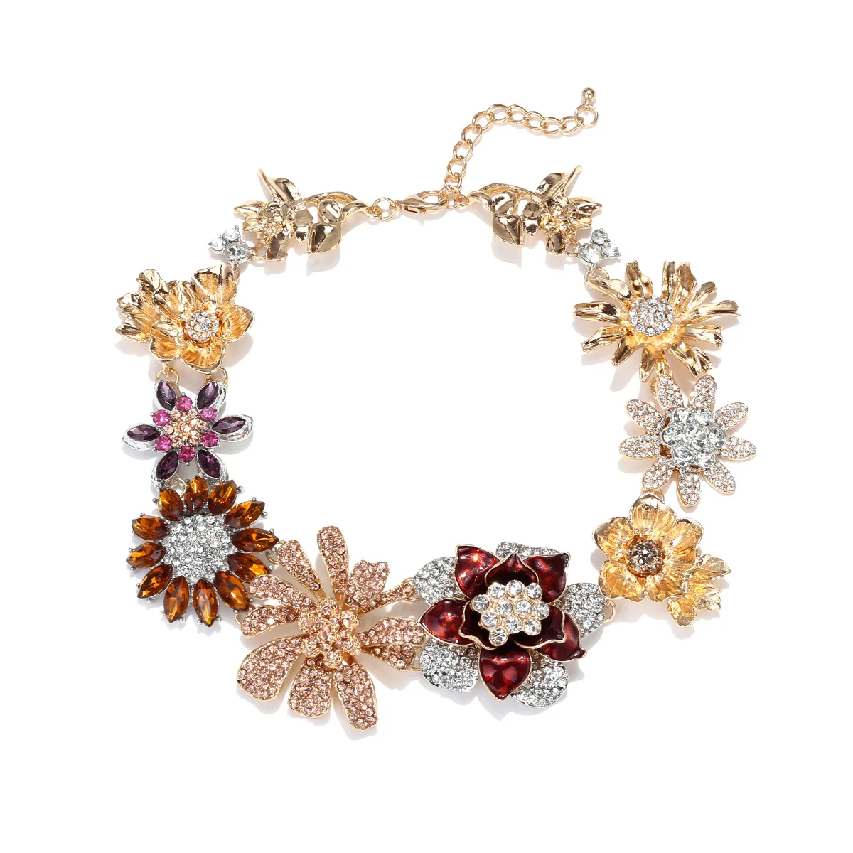 ZAA Exaggerated Personality Colorful Rhinestone Flower Choker Necklace for Women 2025 Trend Steampunk Neck Accessories
ZAA Exaggerated Personality Colorful Rhinestone Flower Choker Necklace for Women 2025 Trend Steampunk Neck Accessories