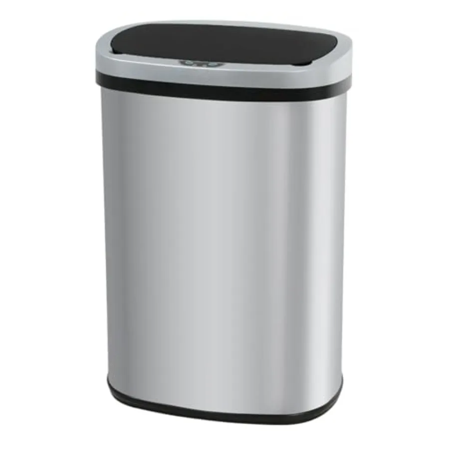 Kitchen and bathroom trash can with automatic motion sensor 50-liter waterproof plastic wastebasket matte black finish touchles
Kitchen and bathroom trash can with automatic motion sensor 50-liter waterproof plastic wastebasket matte black finish touchles