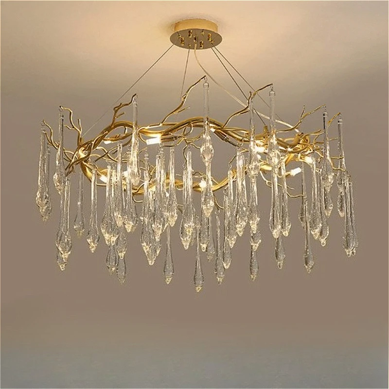 Restaurant Design Crystal LED Ceiling Pendant Lights Golden Living Room Villa Lobby Hanging Lamps Home Decor Lamp Factory Outlet
Restaurant Design Crystal LED Ceiling Pendant Lights Golden Living Room Villa Lobby Hanging Lamps Home Decor Lamp Factory Outlet