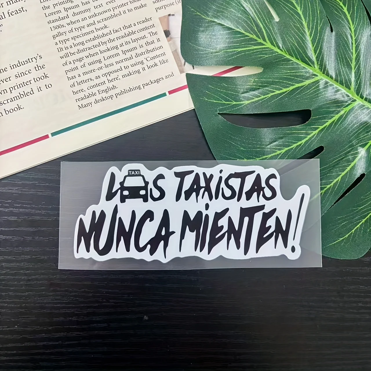 These Taxi Drivers Never Lie, Featuring Fun Spanish Phrases on Motorcycle Stickers Suitable for Cars, Covering Scratches
These Taxi Drivers Never Lie, Featuring Fun Spanish Phrases on Motorcycle Stickers Suitable for Cars, Covering Scratches