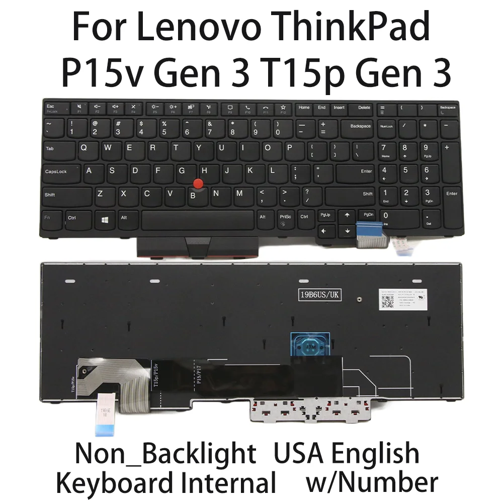 Новая клавиатура для ноутбука Lenovo ThinkPad P15v Gen 3 T15p Gen 3, США, английская, без подсветки, с номером 5N20X22808 5N20X22844 5N20X22772
Новая клавиатура для ноутбука Lenovo ThinkPad P15v Gen 3 T15p Gen 3, США, английская, без подсветки, с номером 5N20X22808 5N20X22844 5N20X22772