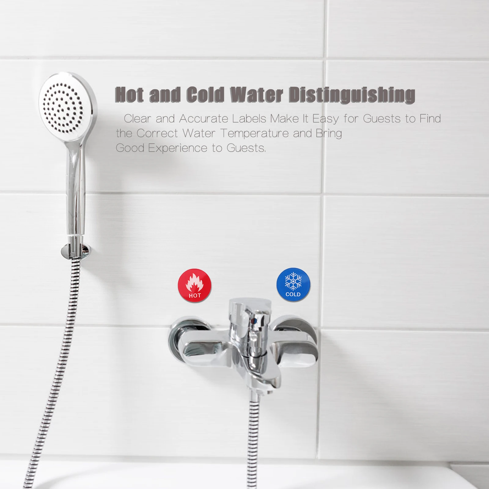 6 Pairs Self-Adhesive Acrylic Hot Cold Water Labels Temperature For Faucet Shower Drinking Machine Easy
6 Pairs Self-Adhesive Acrylic Hot Cold Water Labels Temperature For Faucet Shower Drinking Machine Easy