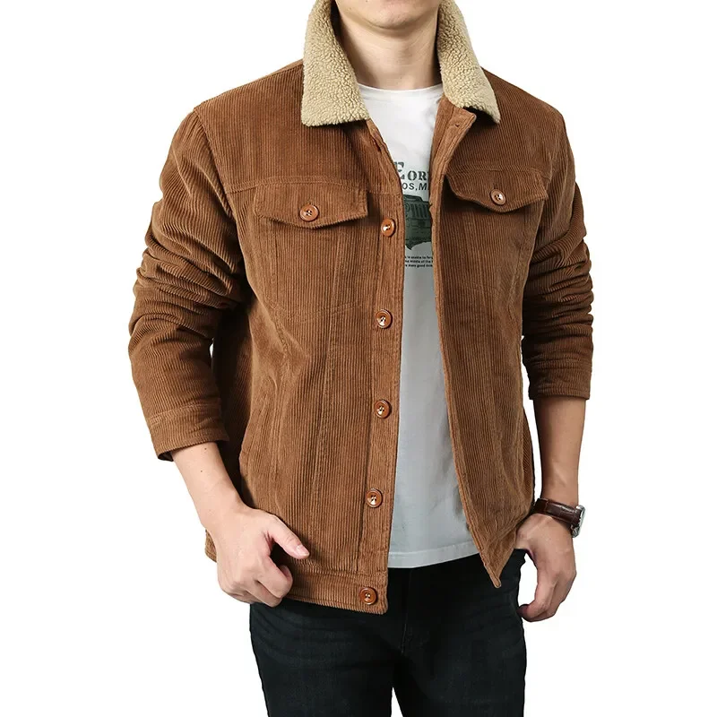 New Men's Corduroy Loose Parka Warm Padded Cotton Short Jacket Winter Jacket Fashion Parkas Casual Plush Outfit Winproof Coat
New Men's Corduroy Loose Parka Warm Padded Cotton Short Jacket Winter Jacket Fashion Parkas Casual Plush Outfit Winproof Coat