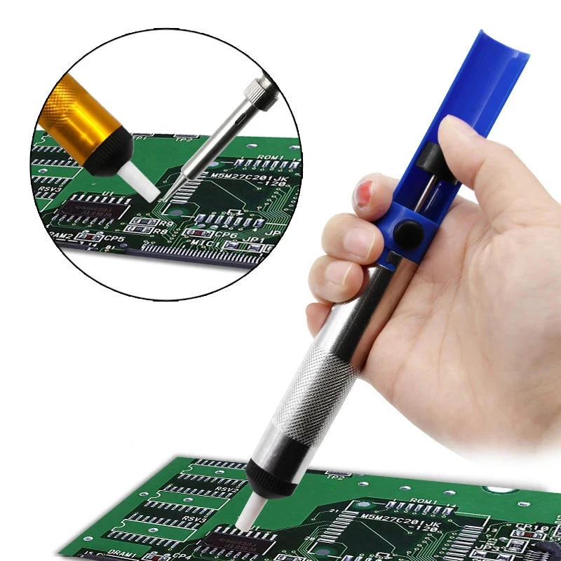Hot Aluminum Metal Desliming Pump Solder Suction Cup Pen Suction Tin Removal Device Vacuum Soldering Iron Desoldering Device
Hot Aluminum Metal Desliming Pump Solder Suction Cup Pen Suction Tin Removal Device Vacuum Soldering Iron Desoldering Device