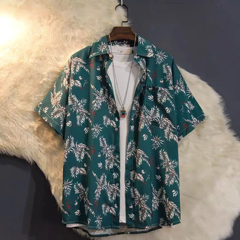 Vintage Printed Lapel Button Short Sleeve Floral Shirts Men's Clothing 2023 Summer New Casual Tops Loose All-match Shirt
Vintage Printed Lapel Button Short Sleeve Floral Shirts Men's Clothing 2023 Summer New Casual Tops Loose All-match Shirt
