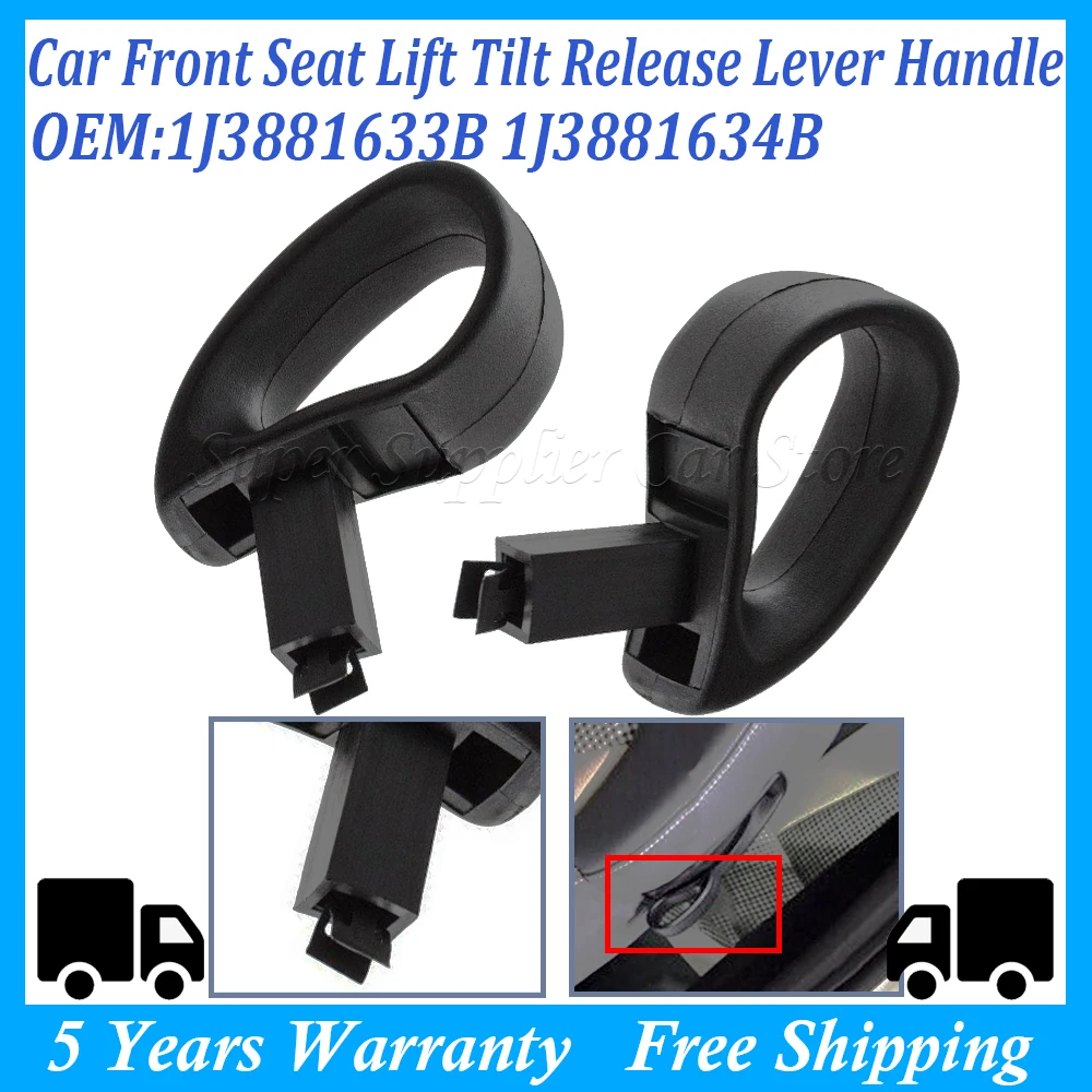 For VW Golf Bora Polo MK4 For Audi A1 Seat Ibiza Car Front Seat Lift Tilt Release Lever Handle Left Right 1J3881633B 1J3881634B
For VW Golf Bora Polo MK4 For Audi A1 Seat Ibiza Car Front Seat Lift Tilt Release Lever Handle Left Right 1J3881633B 1J3881634B