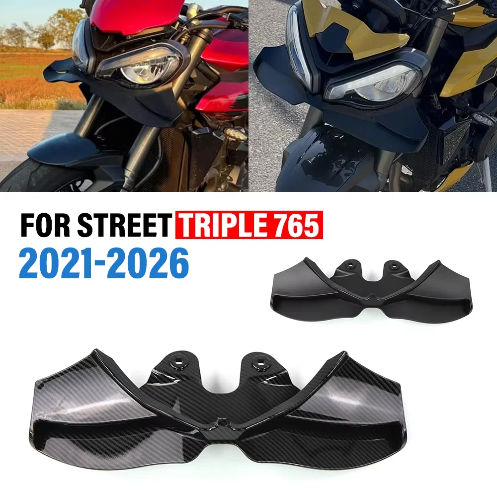 FOR Street Triple 765 765RS 765R RS 2021-2026 Motorcycle Front Spoiler Lower Fixed Aerodynamic Wing Winglet Downforce Lower Lip
FOR Street Triple 765 765RS 765R RS 2021-2026 Motorcycle Front Spoiler Lower Fixed Aerodynamic Wing Winglet Downforce Lower Lip