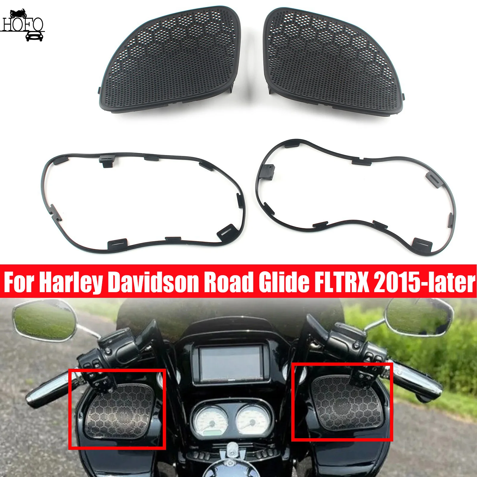 Trim Mesh Fairings Speaker Grilles Covers For Harley Davidson Road Glide FLTRX 2015-later
Trim Mesh Fairings Speaker Grilles Covers For Harley Davidson Road Glide FLTRX 2015-later