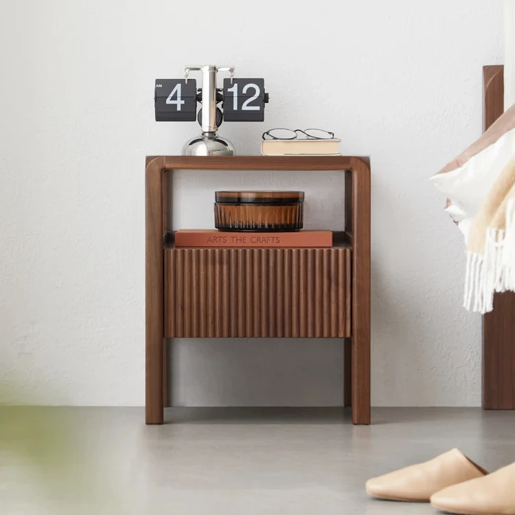 I6022 Midcentury Modern Style Solid Black Walnut Wood Nightstand Organizer Bedside Table
I6022 Midcentury Modern Style Solid Black Walnut Wood Nightstand Organizer Bedside Table