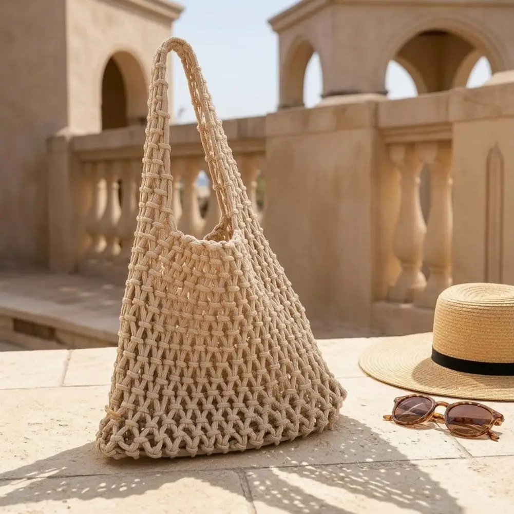 Travel Tote Bag Large Capacity Boho Handbag Summer Beach Tote, Rope Braided Purse for Street Work Parties Beach Vacation
Travel Tote Bag Large Capacity Boho Handbag Summer Beach Tote, Rope Braided Purse for Street Work Parties Beach Vacation