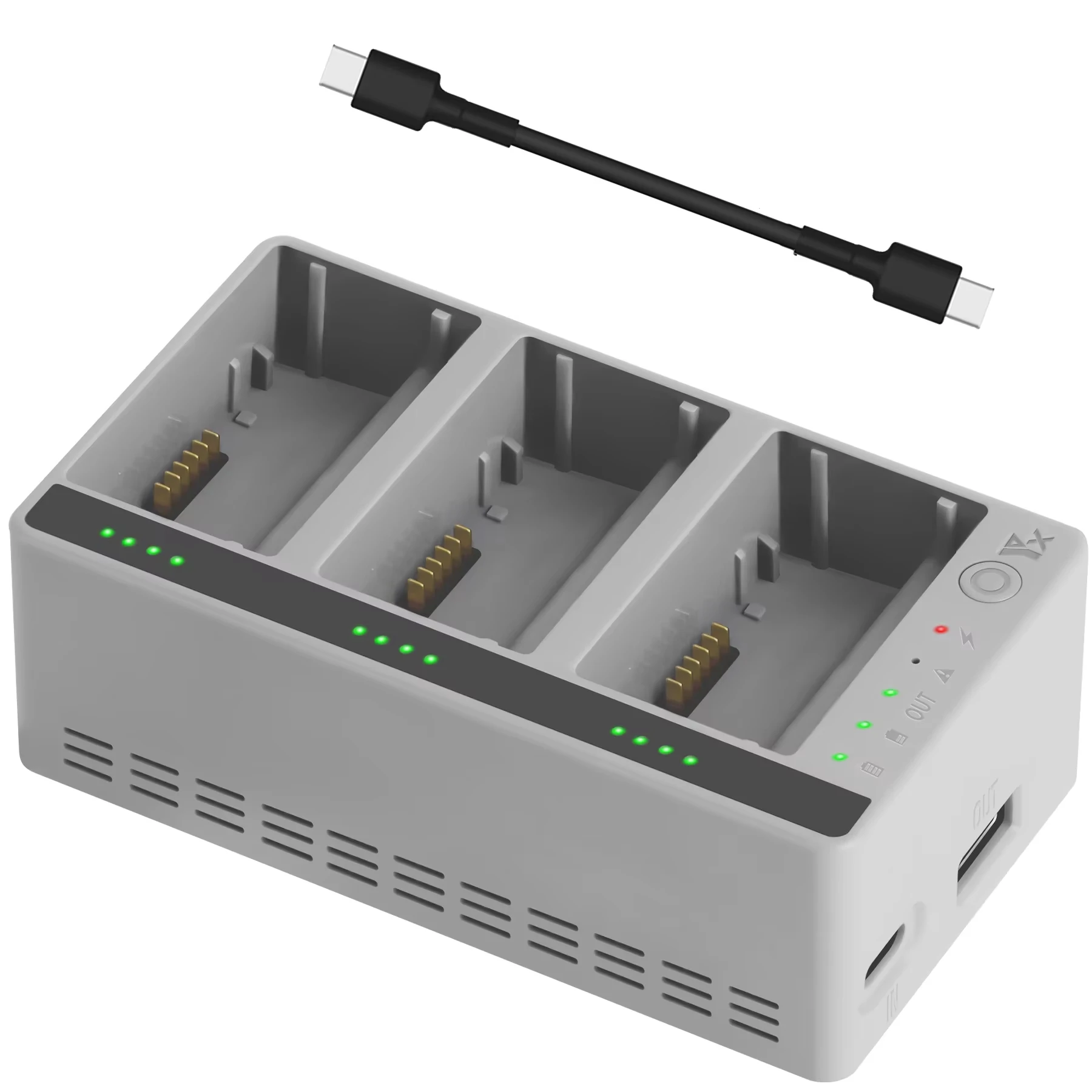 For DJI Lito 1/X1 Drone Battery Charging Hub Three Channel Two-Way Battery Intelligent Flight Battery Faster Charger Accessories
For DJI Lito 1/X1 Drone Battery Charging Hub Three Channel Two-Way Battery Intelligent Flight Battery Faster Charger Accessories