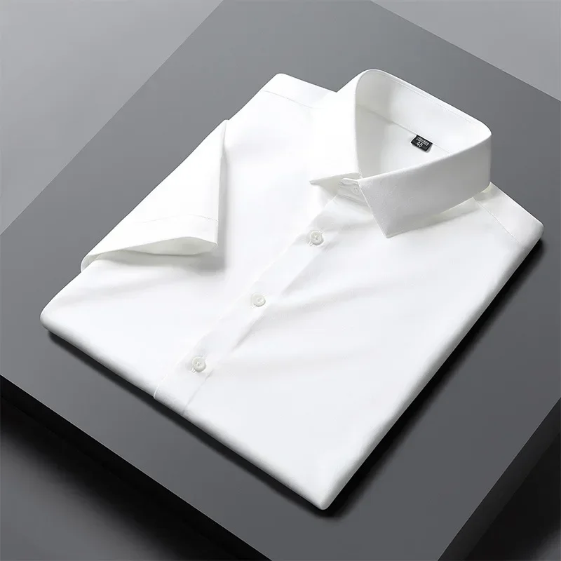 6XL Men's short-sleeved shirt Spring/summer fashion formal Business casual solid color high quality ice silk wear large size
6XL Men's short-sleeved shirt Spring/summer fashion formal Business casual solid color high quality ice silk wear large size