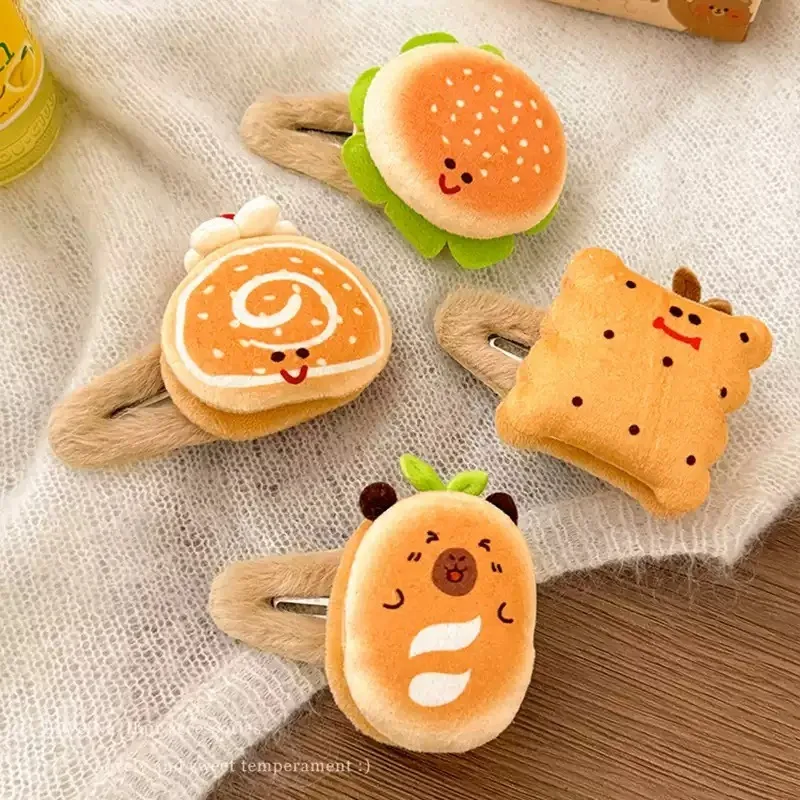 Food Cartoon Cute Burger Hairpins Toast Bread Hair Boy Broken Hairpin Headwear Fashion Trends
Food Cartoon Cute Burger Hairpins Toast Bread Hair Boy Broken Hairpin Headwear Fashion Trends