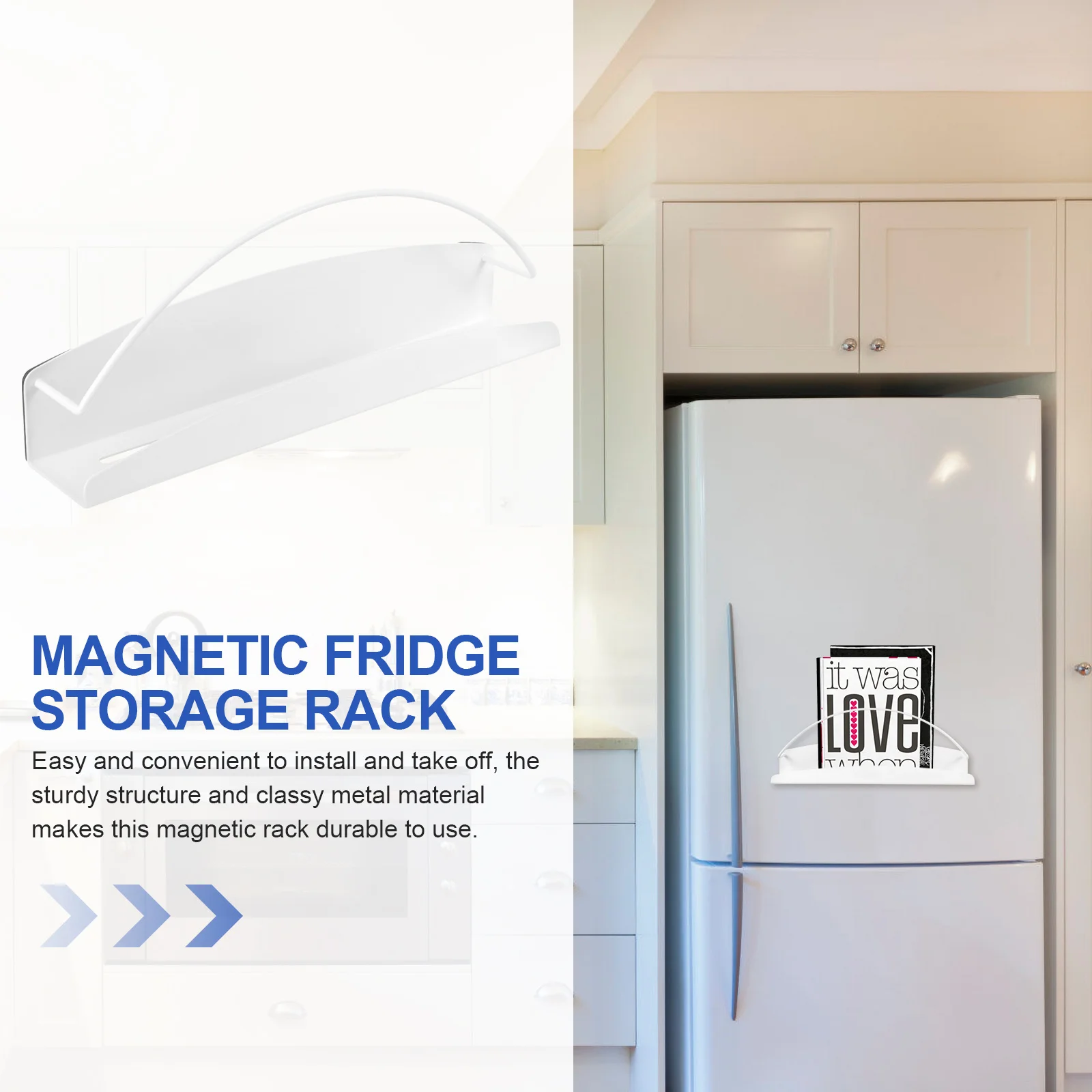 Magnetic Fridge Storage Rack Metal Convenient Kitchen Wall Mounted Refrigerator Holder Organizer Magnetic Spice Rack
Magnetic Fridge Storage Rack Metal Convenient Kitchen Wall Mounted Refrigerator Holder Organizer Magnetic Spice Rack