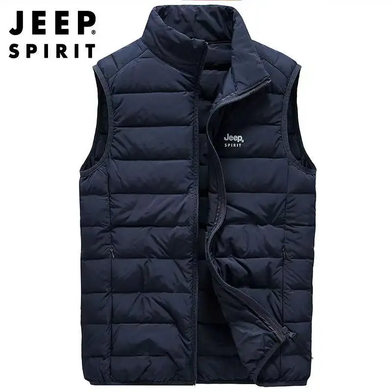 JEEP SPIRIT new men down vests autumn winter fashion thin warm waistcoat classic stand collar comfortable casual sports coat
JEEP SPIRIT new men down vests autumn winter fashion thin warm waistcoat classic stand collar comfortable casual sports coat