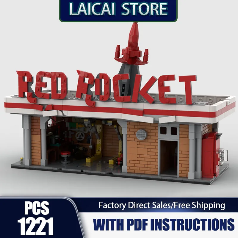 City Street View Model Moc Building Blocks Red Rocket Station Technology Bricks DIY Assembly Holiday Construction Toy Set Gifts
City Street View Model Moc Building Blocks Red Rocket Station Technology Bricks DIY Assembly Holiday Construction Toy Set Gifts
