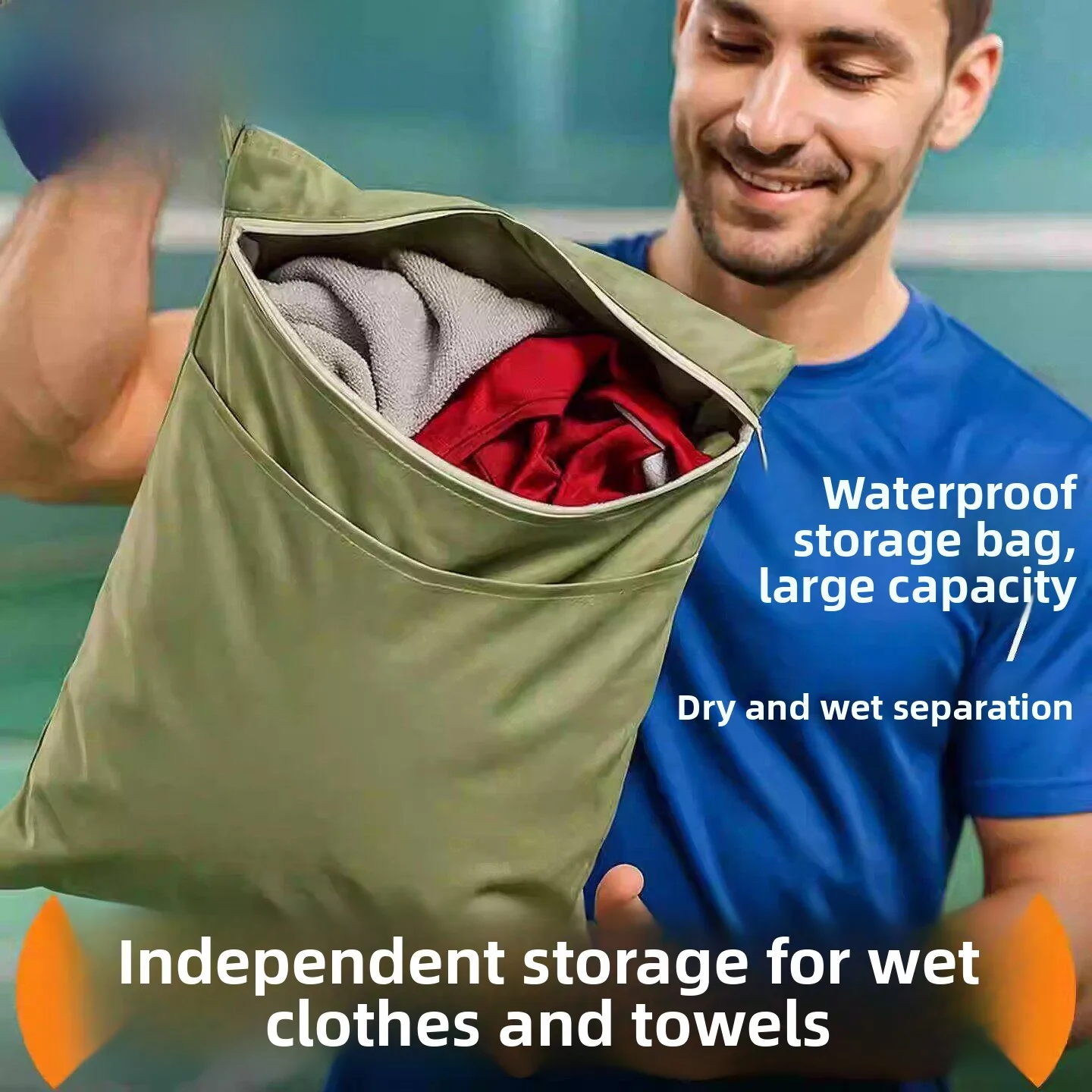 Waterproof Portable Large Capacity Zipper Handheld Sport Wet Clothes Dirty Laundry Bag Swimming Suit Storage Organizer
Waterproof Portable Large Capacity Zipper Handheld Sport Wet Clothes Dirty Laundry Bag Swimming Suit Storage Organizer