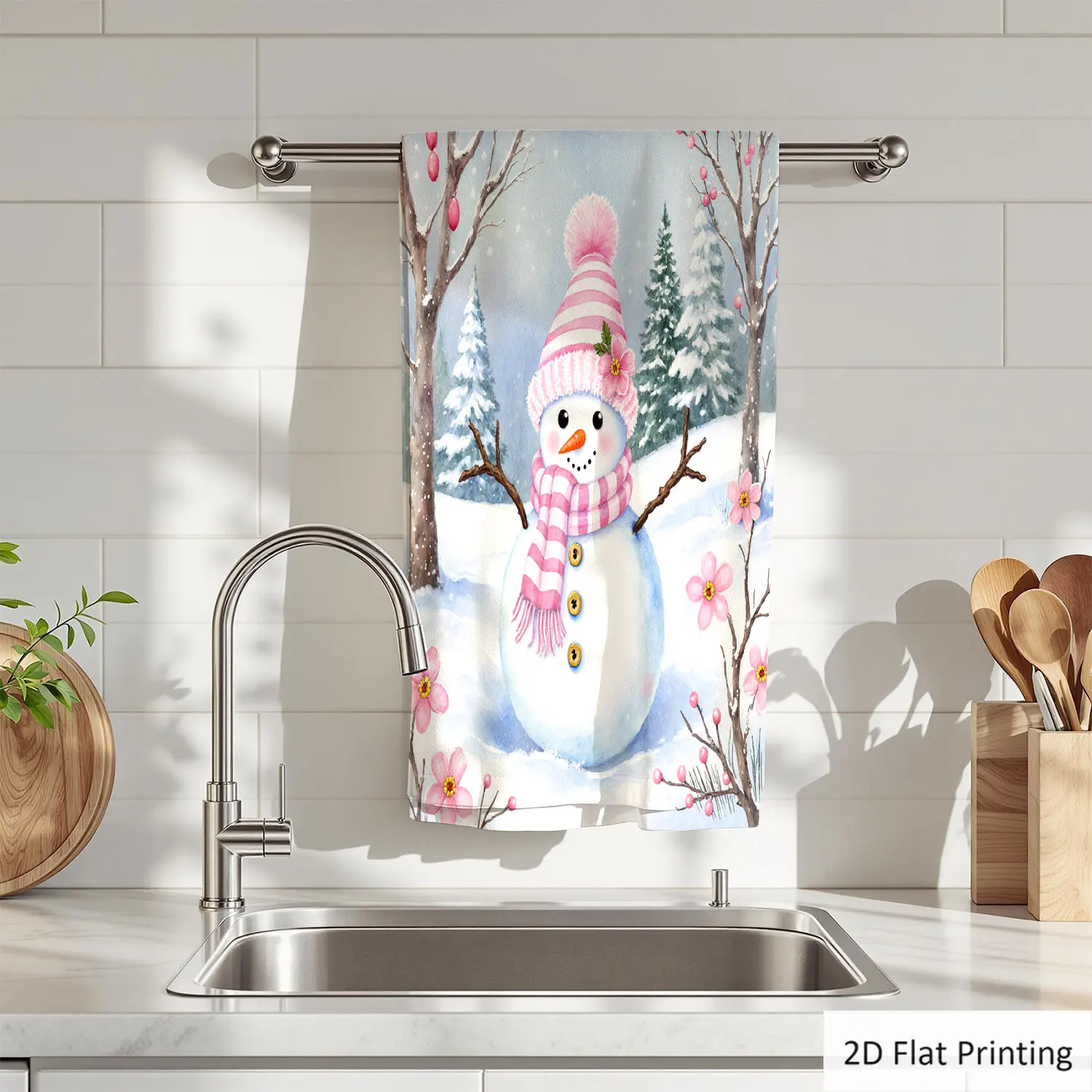 1Pc Snowman Hat Scarf Trees Flowers Snow Bathroom Hand Towel Bath Towel, Multiple Size Microfiber Polyester Towel, Unique Home Decorative Kitchen Towels, Festival Bathroom Accessories Decor, Quick Dry and Absorbent
1Pc Snowman Hat Scarf Trees Flowers Snow Bathroom Hand Towel Bath Towel, Multiple Size Microfiber Polyester Towel, Unique Home Decorative Kitchen Towels, Festival Bathroom Accessories Decor, Quick Dry and Absorbent