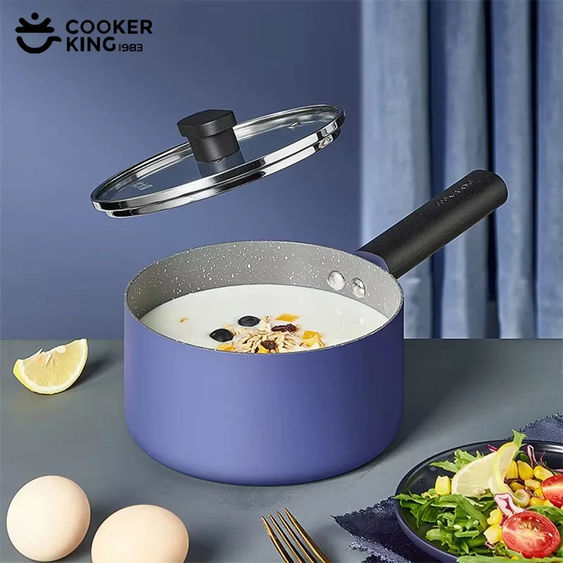 COOKER KING Stainless steel Milk Pot Medical Stone Coating Soup Pot with Glass Lid Kitchen Stew Pots Noodles&Porridge Cooking
COOKER KING Stainless steel Milk Pot Medical Stone Coating Soup Pot with Glass Lid Kitchen Stew Pots Noodles&Porridge Cooking