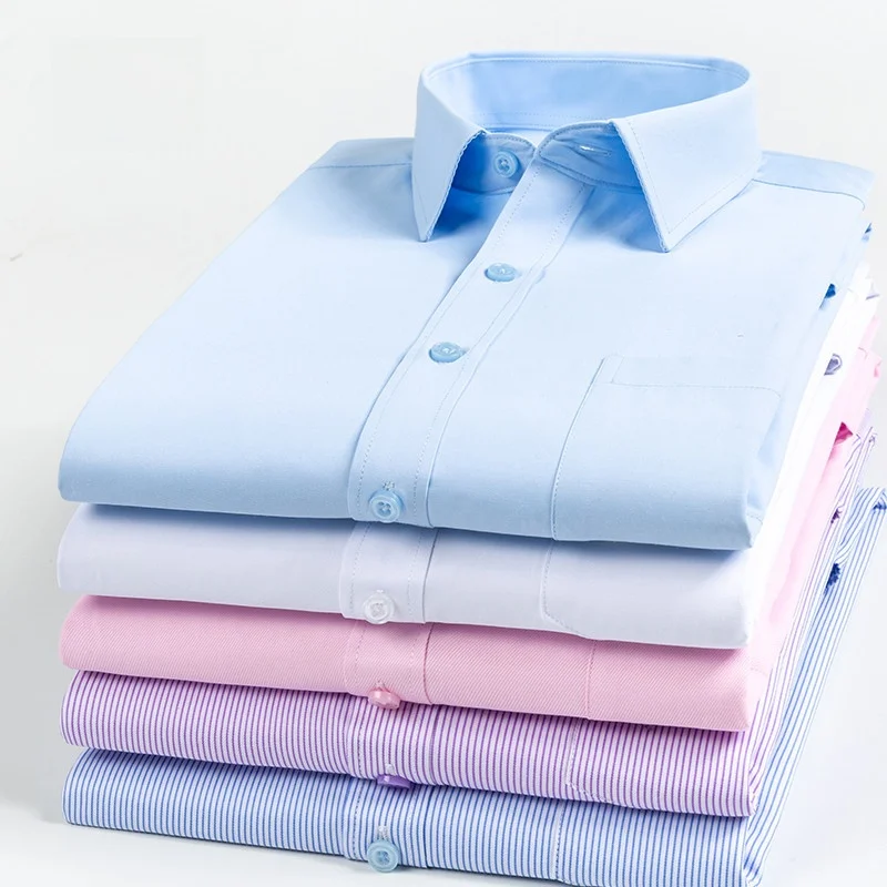Business Casual Men's Long Sleeve White Shirt Iron Free Tailored Fit Suit Shirt Polyester Fiber Integrated Velvet Spring 2026
Business Casual Men's Long Sleeve White Shirt Iron Free Tailored Fit Suit Shirt Polyester Fiber Integrated Velvet Spring 2026