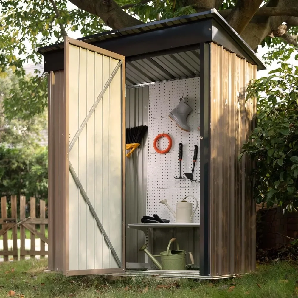 Devoko Outdoor Storage Shed 5 x 3 FT Lockable Metal Garden Shed Steel Anti-Corrosion Storage House with Single Lockable Door
Devoko Outdoor Storage Shed 5 x 3 FT Lockable Metal Garden Shed Steel Anti-Corrosion Storage House with Single Lockable Door