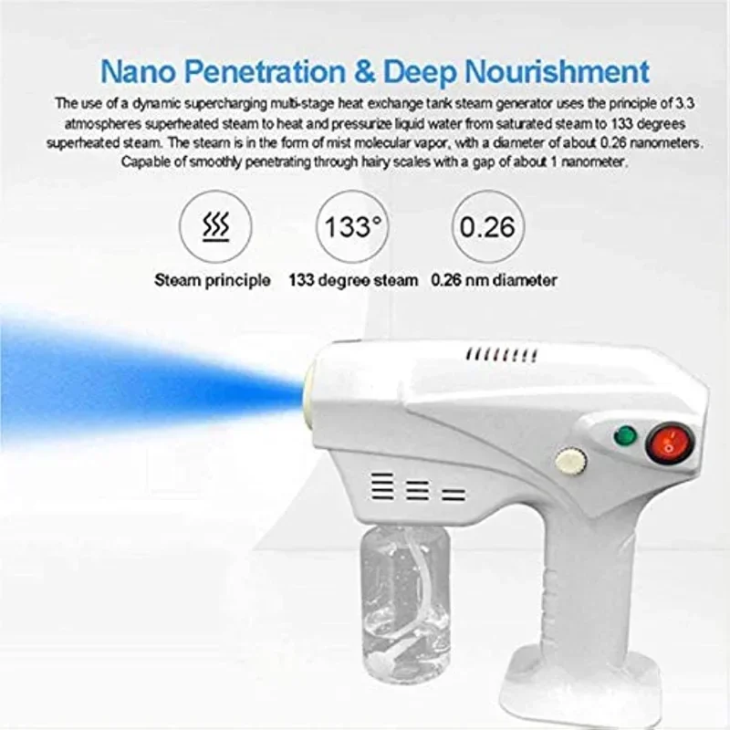 1Pc New Nano Steam Gun Hair Care Nano Hydration Sprayer Hot Dyeing Care Blue Micro Mist Machine Spray Face Steamer Trigger
1Pc New Nano Steam Gun Hair Care Nano Hydration Sprayer Hot Dyeing Care Blue Micro Mist Machine Spray Face Steamer Trigger
