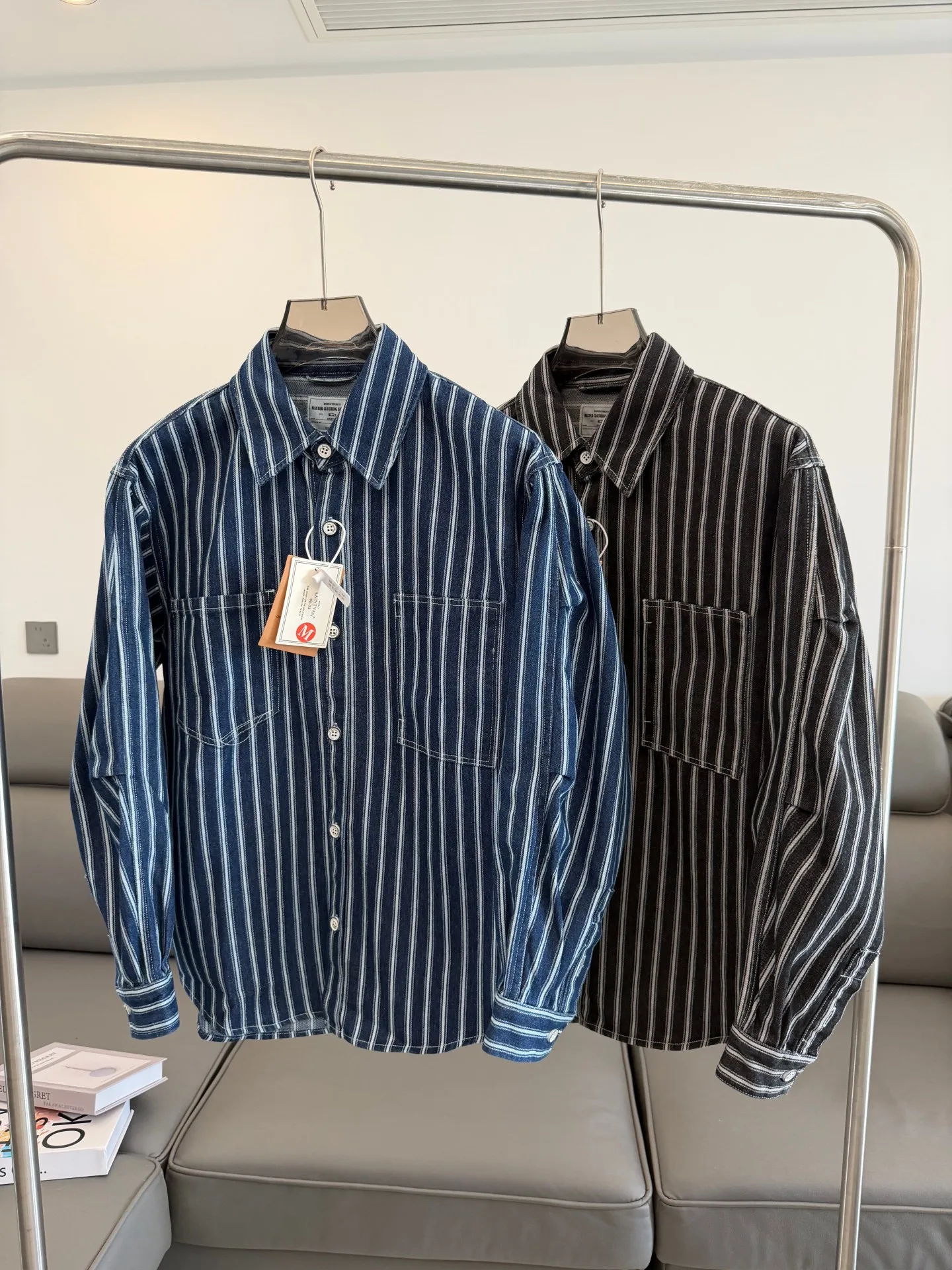 Retro Stripes Heavyweight Men's Casual Loose Fit Long Sve irt Autumn Winter Faion Versatile Button up Cotton Polyester...
Retro Stripes Heavyweight Men's Casual Loose Fit Long Sve irt Autumn Winter Faion Versatile Button up Cotton Polyester...