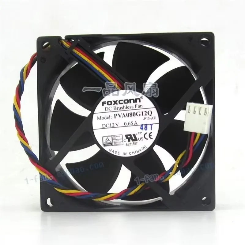 Original 80 * 80 * 25MM 8CM PVA080G12Q 12V 0.65A 4-wire temperature controlled speed control CPU chassis Cooling fan
Original 80 * 80 * 25MM 8CM PVA080G12Q 12V 0.65A 4-wire temperature controlled speed control CPU chassis Cooling fan