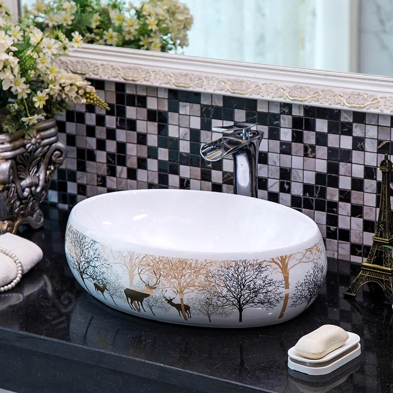 Скандинавский керамический настольный умывальник с квадратным лосем, простая ванная комната, европейский художественный умывальник
Скандинавский керамический настольный умывальник с квадратным лосем, простая ванная комната, европейский художественный умывальник