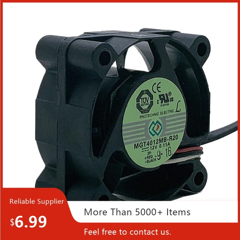 for Yongli MGT4012MB-R20 40mm 12V Switch Fan: 6300RPM, Dual Ball, H3C Telecom Cooling
for Yongli MGT4012MB-R20 40mm 12V Switch Fan: 6300RPM, Dual Ball, H3C Telecom Cooling