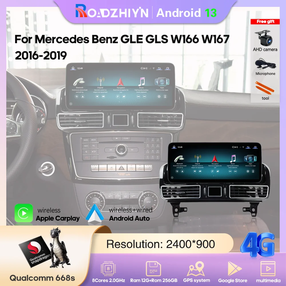 12.8” Android 13 For Mercedes Benz GLE GLS W166 X166 2016-2019 Car Multimedia Video Player GPS navigation Carplay 4G 360camera
12.8” Android 13 For Mercedes Benz GLE GLS W166 X166 2016-2019 Car Multimedia Video Player GPS navigation Carplay 4G 360camera