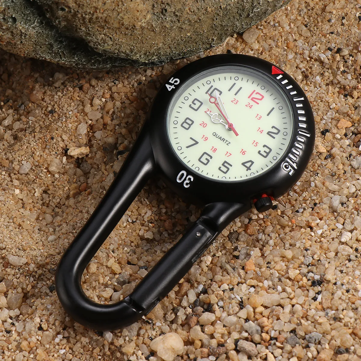 Fluorescent Dial Backpack Buckle Clip on Watch Carabiner Travel Paramedic Uniform Glow Dark Hikers Outdoor Sports Construction
Fluorescent Dial Backpack Buckle Clip on Watch Carabiner Travel Paramedic Uniform Glow Dark Hikers Outdoor Sports Construction
