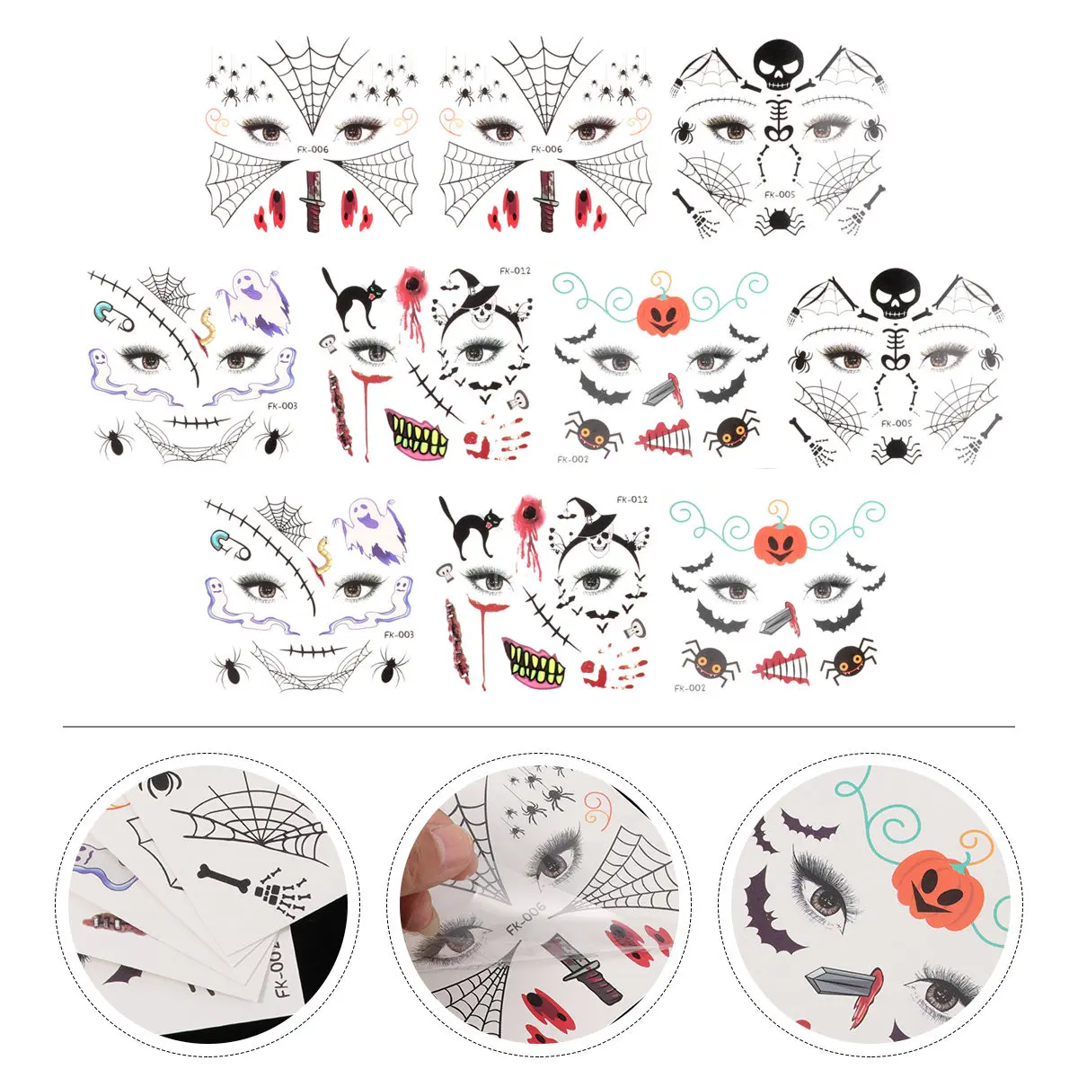 High Quality Face Tattoos Stickers Kids Witch Halloween Decals Temporary Tattoo Safe Skin Environmental Glue Long Lasting
High Quality Face Tattoos Stickers Kids Witch Halloween Decals Temporary Tattoo Safe Skin Environmental Glue Long Lasting