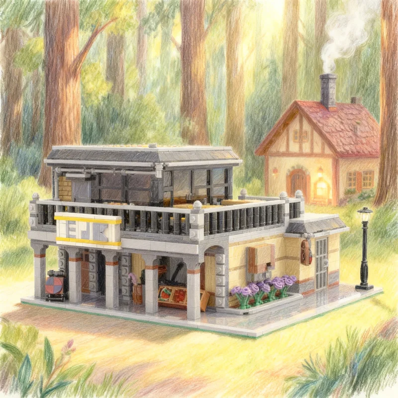 2354pcs MOC The Bar above the General Modular Streetscape Model Building blocks Architecture Christmas gifts toy idea Education
2354pcs MOC The Bar above the General Modular Streetscape Model Building blocks Architecture Christmas gifts toy idea Education