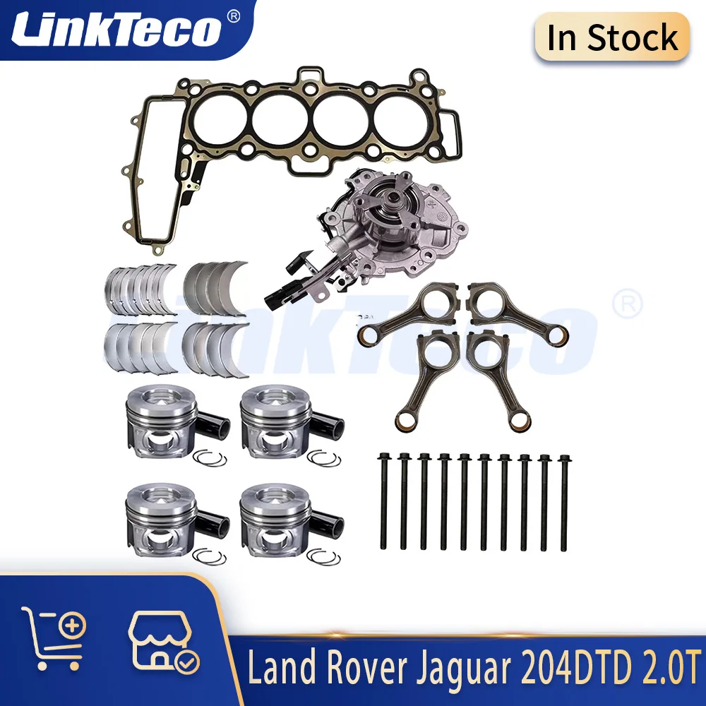 Ремонт деталей двигателя, болт прокладки головки, поршневое кольцо, контурный стержень, подходит для 2,0 L L4 Diesel 204DTD для LAND ROVER DISCOVERY SPORT 2,0L 
Ремонт деталей двигателя, болт прокладки головки, поршневое кольцо, контурный стержень, подходит для 2,0 L L4 Diesel 204DTD для LAND ROVER DISCOVERY SPORT 2,0L