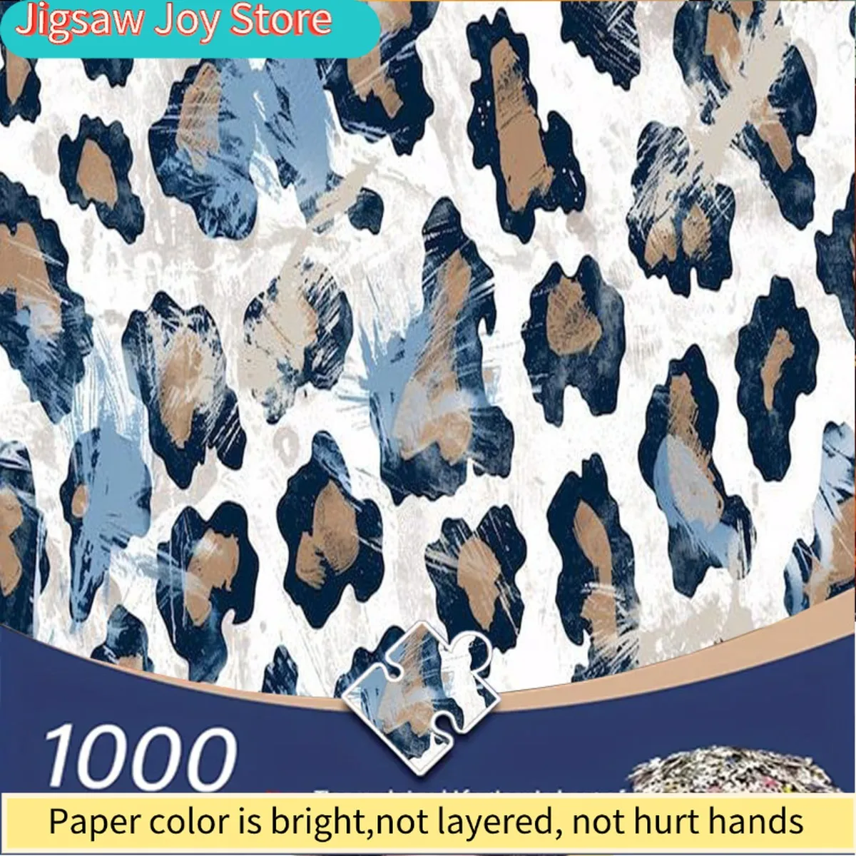 1000pcs Adult Jigsaw Puzzle - Hand-Painted Blue & Brown Leopard Spot/Abstract Marble-like Pieces, Large Challenging Puzzle for
1000pcs Adult Jigsaw Puzzle - Hand-Painted Blue & Brown Leopard Spot/Abstract Marble-like Pieces, Large Challenging Puzzle for