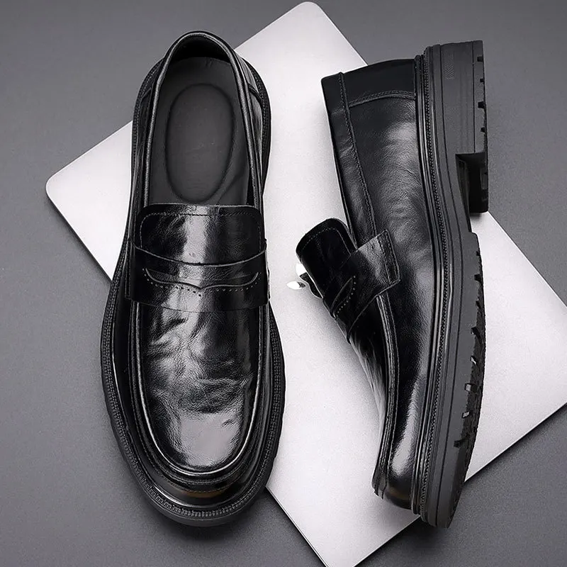 Men Business Casual Leather Shoes Men's High Quality Leather Platform Shoes Cowhide Spring
Men Business Casual Leather Shoes Men's High Quality Leather Platform Shoes Cowhide Spring