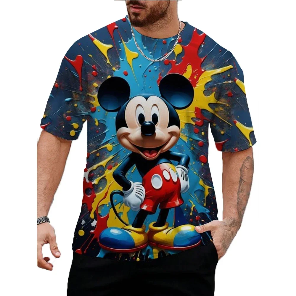 Disney Summer Men Women Mickey Mouse T-shirt Cartoon Tops Tees Male Fashion Short Sleeve Clothing Colorful Casual Streetwear
Disney Summer Men Women Mickey Mouse T-shirt Cartoon Tops Tees Male Fashion Short Sleeve Clothing Colorful Casual Streetwear