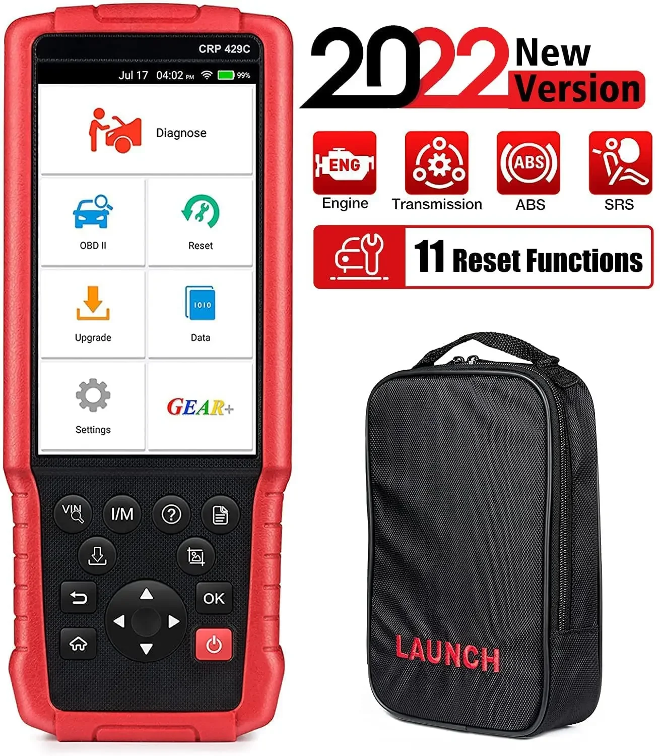 Считыватель кодов OBD2 LAUNCH CRP429C, диагностический сканер Obd Ii с поддержкой двигателя/ABS/подушки безопасности/AT + 11, CRP 429C
Считыватель кодов OBD2 LAUNCH CRP429C, диагностический сканер Obd Ii с поддержкой двигателя/ABS/подушки безопасности/AT + 11, CRP 429C