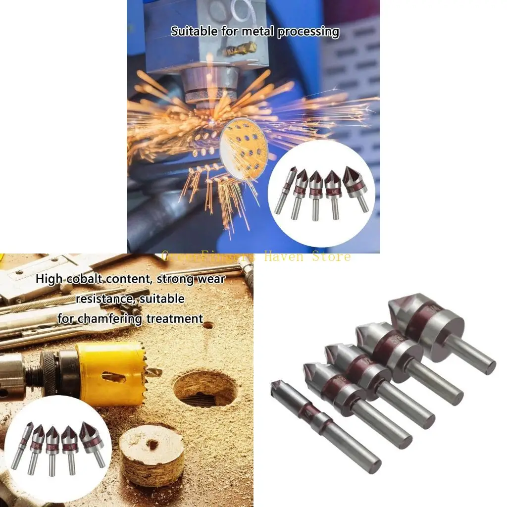 F68D 5 Flute Cobalt Drill Bit Chamfering 5pcs for Multiple Material Applications
F68D 5 Flute Cobalt Drill Bit Chamfering 5pcs for Multiple Material Applications
