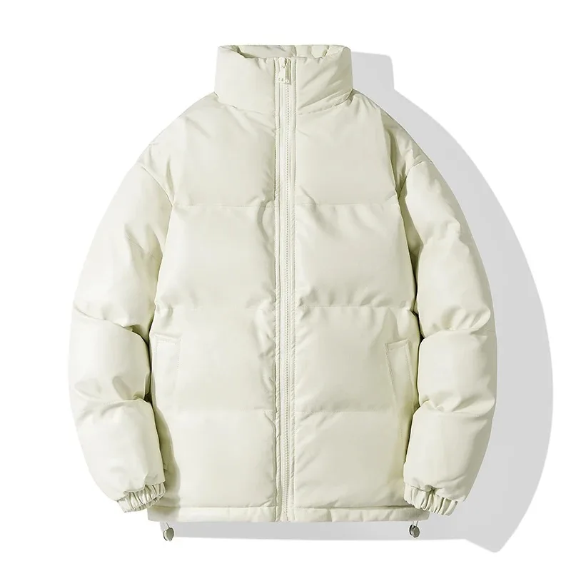 New Cotton Suit Men's Winter Parkas Solid Color Standing Neck Thickened Windproof and Warm PU Leather Casual Fashion Men's Coat
New Cotton Suit Men's Winter Parkas Solid Color Standing Neck Thickened Windproof and Warm PU Leather Casual Fashion Men's Coat