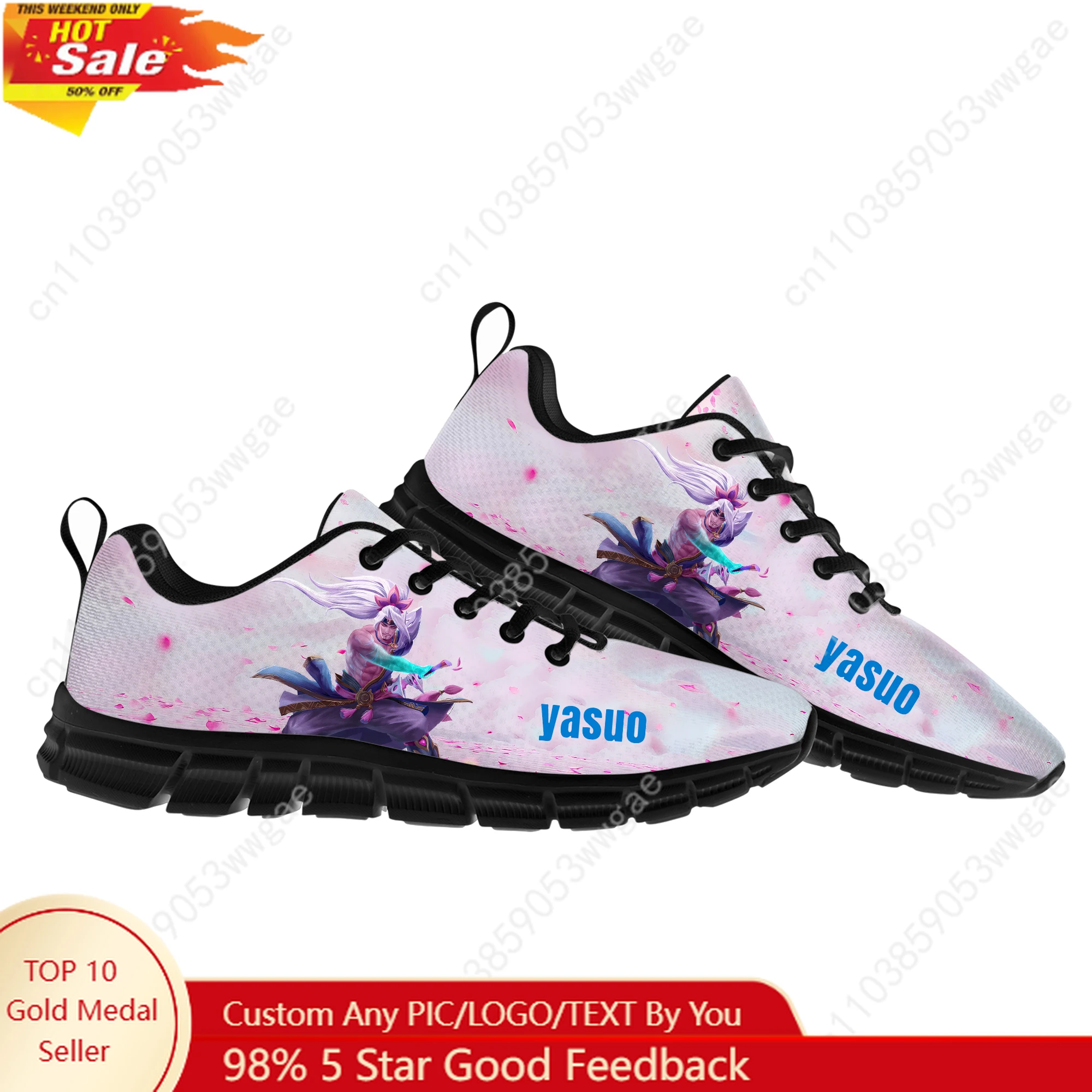 Yasuo Sneaker Mens Womens Teenagers Customized Sport Shoes Casual High Quality Comfortable Durable Running Shoe Customized Shoes
Yasuo Sneaker Mens Womens Teenagers Customized Sport Shoes Casual High Quality Comfortable Durable Running Shoe Customized Shoes