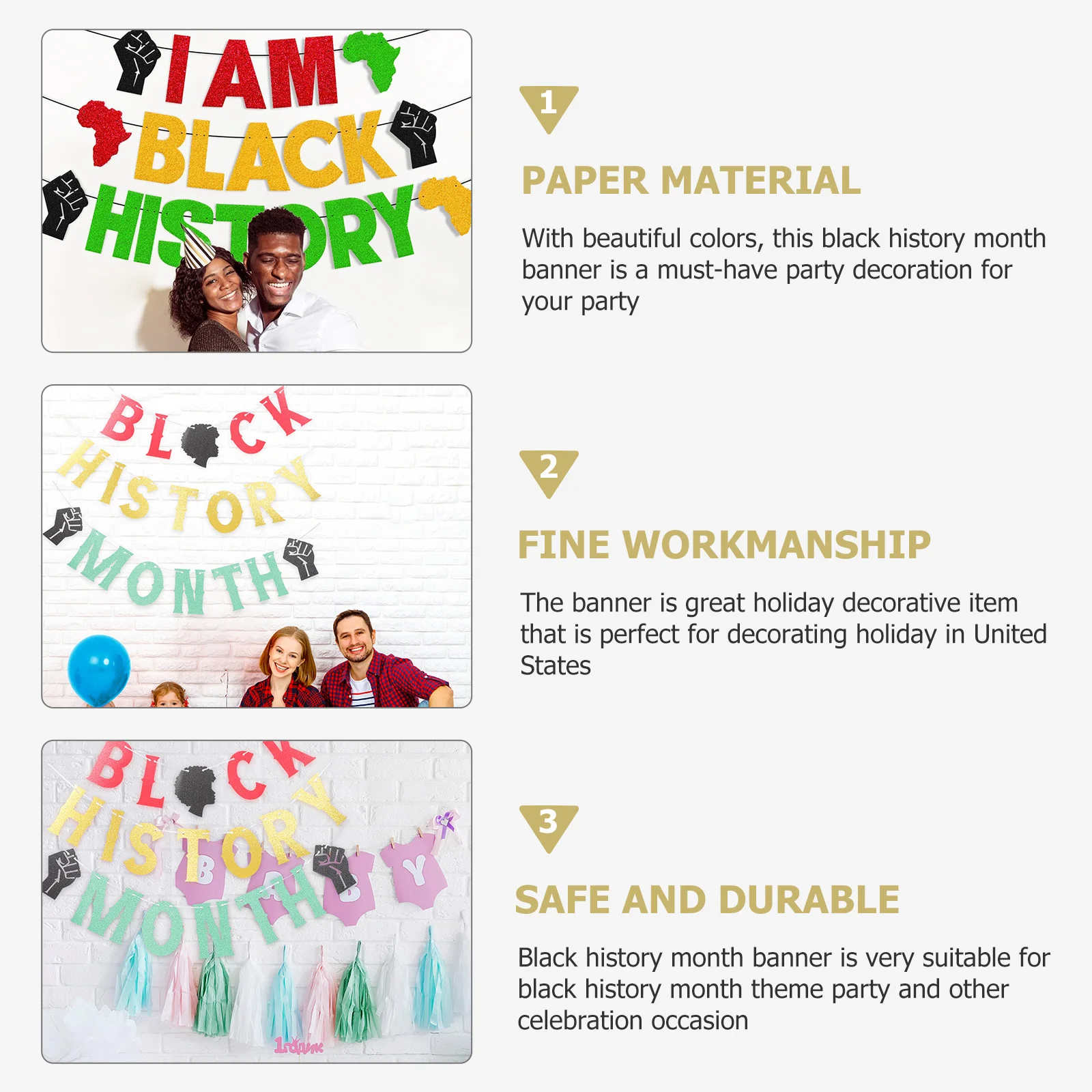 1 set 1 Set Glitter Month African Decoration Holiday Banner For Indoor Outdoor Celebrations African
1 set 1 Set Glitter Month African Decoration Holiday Banner For Indoor Outdoor Celebrations African
