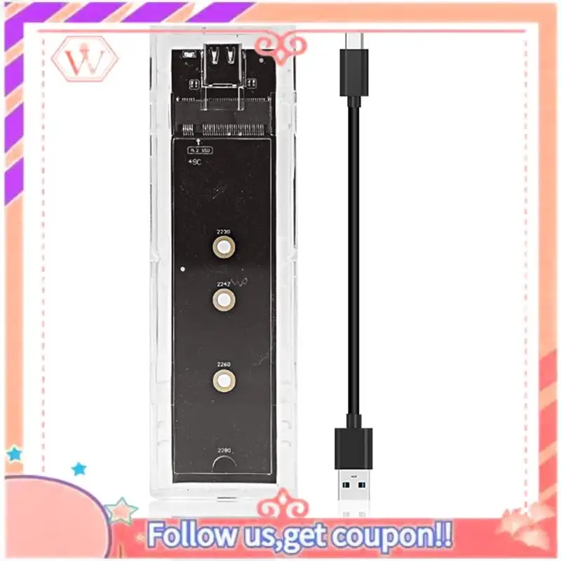 Upgraded M.2 NGFF SATA Dual Protocol SSD Case Clear USB Type C 10Gbps PCI-E M2 SSD Transparent External Enclosure Hard Disk Box
Upgraded M.2 NGFF SATA Dual Protocol SSD Case Clear USB Type C 10Gbps PCI-E M2 SSD Transparent External Enclosure Hard Disk Box