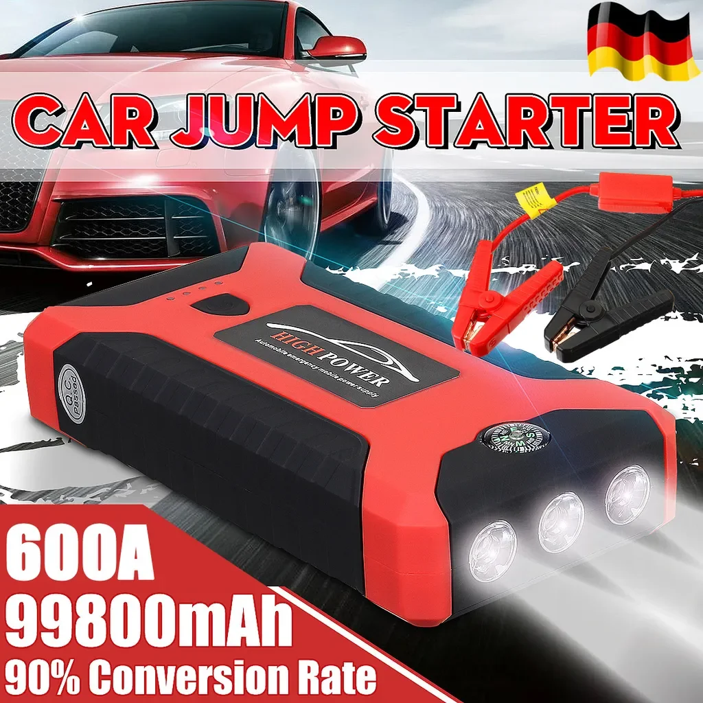 99800mAh 600A Auto Starthilfe Tragbares Startgerät Booster Power Bank Light 4USB Red B-EU Plug 99800mah
99800mAh 600A Auto Starthilfe Tragbares Startgerät Booster Power Bank Light 4USB Red B-EU Plug 99800mah