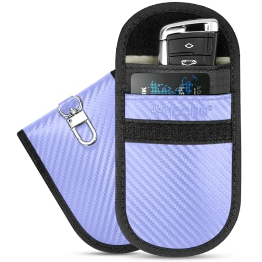 2PK Faraday Bags for Car Keys Fob, 3.5"X5.0" Faraday Cage Protector, Car RFID Signal Blocking, Anti-Theft Pouch Anti-Hacking Ca
2PK Faraday Bags for Car Keys Fob, 3.5"X5.0" Faraday Cage Protector, Car RFID Signal Blocking, Anti-Theft Pouch Anti-Hacking Ca