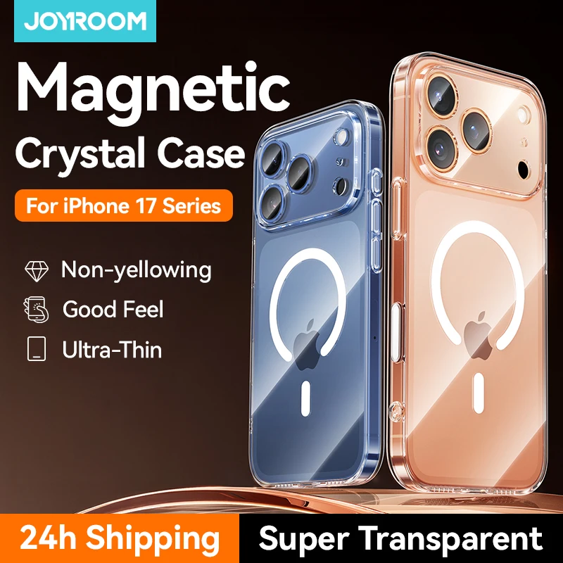 Joyroom Magnetic Case For iPhone 17 Pro Max Case Anti Yellow Transparent Cover For iPhone 17 Pro Max Wireless Charger Thin Cover
Joyroom Magnetic Case For iPhone 17 Pro Max Case Anti Yellow Transparent Cover For iPhone 17 Pro Max Wireless Charger Thin Cover