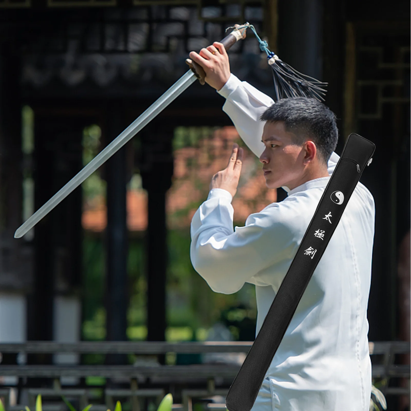 Sword Bag Tai Chi Swords Bag Oxford Cloth Storage Bag Martial Products Japanese Katanas Bag Black Large Capacity Shoulder
Sword Bag Tai Chi Swords Bag Oxford Cloth Storage Bag Martial Products Japanese Katanas Bag Black Large Capacity Shoulder