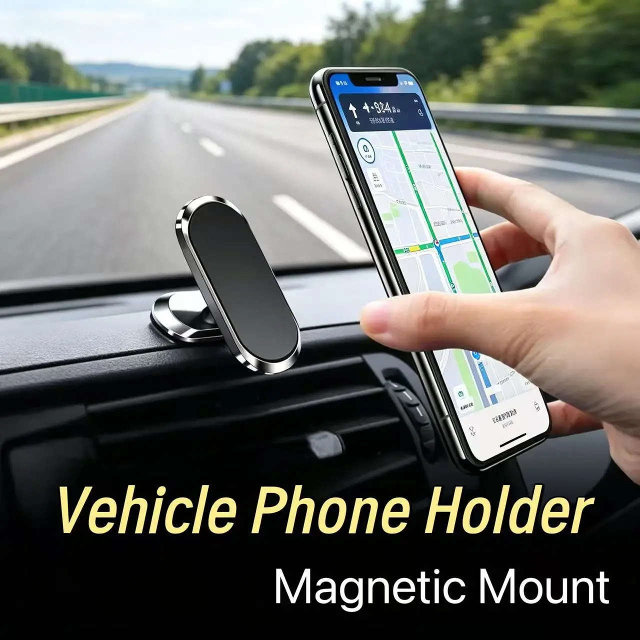 Universal Magnetic Car Phone Holder, Compact & Portable, Strong Magnetic Suction
Universal Magnetic Car Phone Holder, Compact & Portable, Strong Magnetic Suction